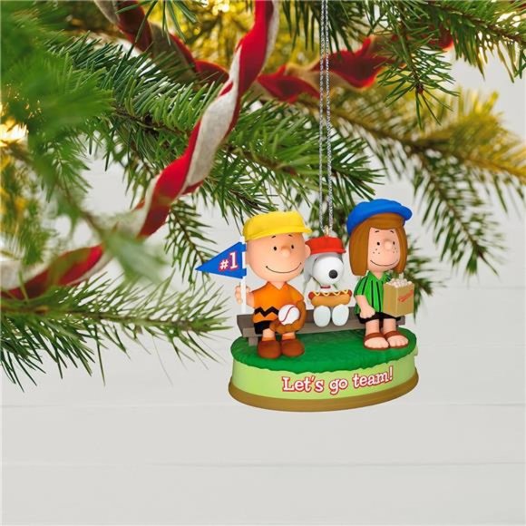 Christmas The Peanuts Gang, Batter Up! Musical Ornament, Gifts for Peanuts Fans - Picture 6 of 6
